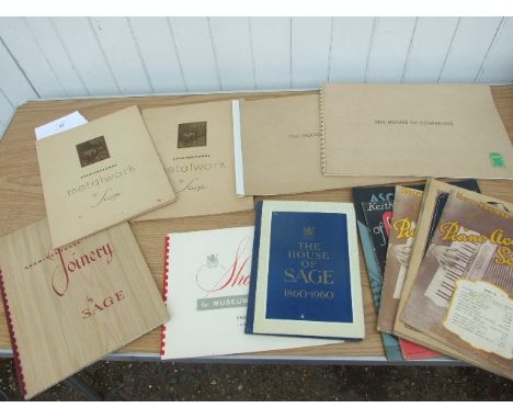 SAGE ARCHITECTURAL JOINERY PROMOTIONAL BOOKS INCLUDING HOUSE OF COMMONS, MUSIC SCORES ETC