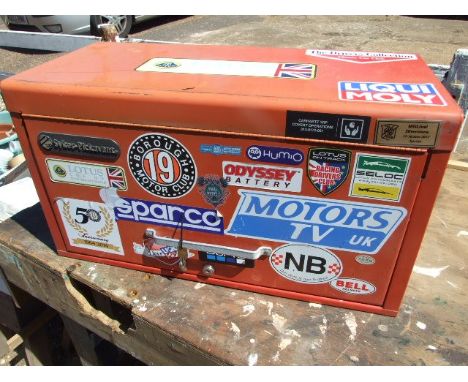 Sykes Pickavant Tool Chest with key ( no tools empty )