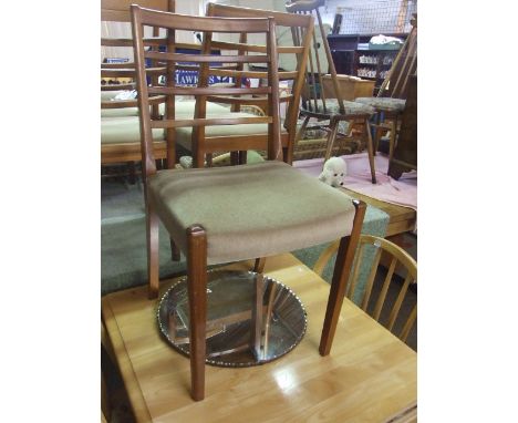 5 Retro Ladder Back Chair Frames ( legs unbolt ) 1 chair A/F