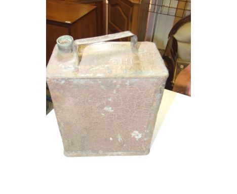 Vintage Petrol Can missing Brass Cap