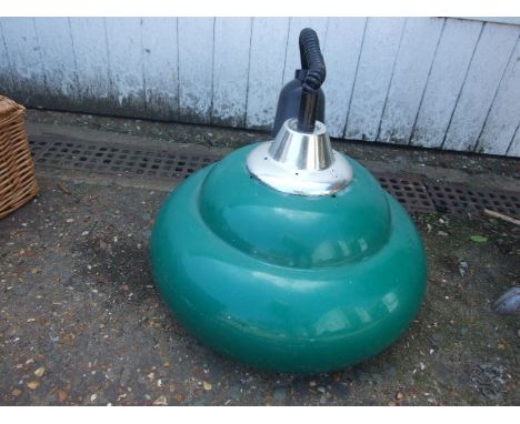 RETRO LARGE GREEN HANGING LIGHT SHADE