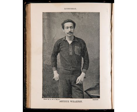 Our Footballers,
a scarce publication, undated and with no publisher's details, circa 1894, containing numerous b&w plates of