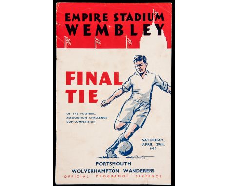 F.A. Cup Final programme Portsmouth v Wolverhampton Wanderers 29th April 1939