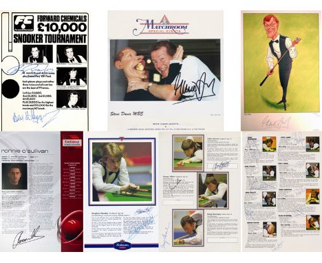 Signed snooker memorabilia,
i) Alex Higgins & Ray Reardon signed Exhibition Programme 
ii) 2003 World Snooker Championship Pr