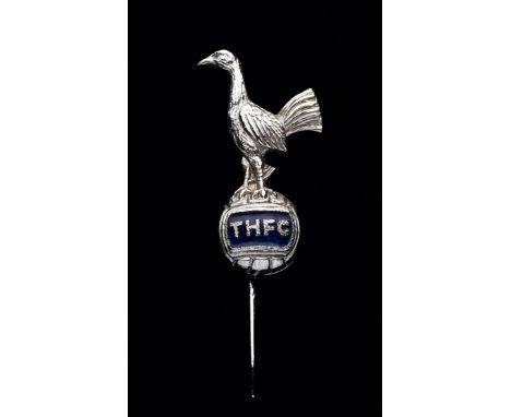 A Tottenham Hotspur cockerel pin badge relating to the 1961-62 European Cup Semi Final ties v Benfica,
designed with the cock