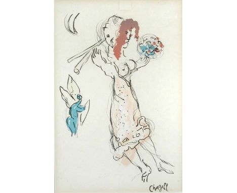 After Marc Chagall (Russian/French, 20th Century) lithograph printed in colours, on wove Daphnis and Chloe lithograph printed