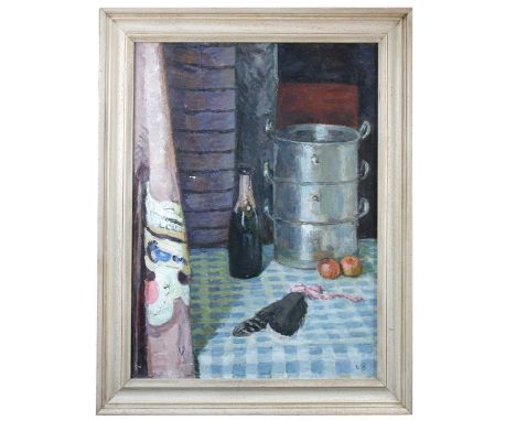 § Vanessa Bell (British, 1879-1961) The Kitchen Table, Charleston, 1948 signed lower right with initials "VB" oil on canvas 7