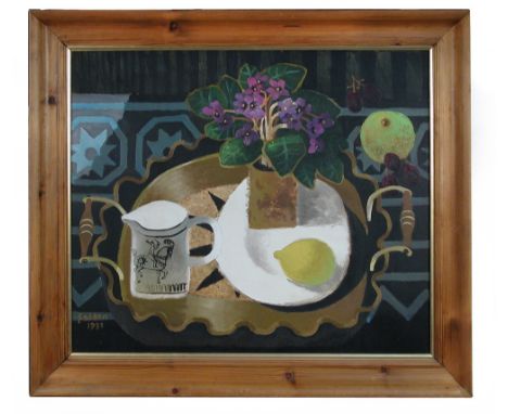 § Mary Fedden, RA (British, 1915-2012) African Violets signed and dated lower left "Fedden 1993" oil on canvas 49 x 59cm (19 