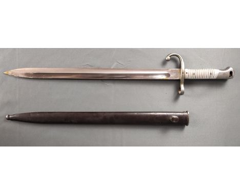 Epee-Bajonett, Frankreich, 2. Hälfte 19. Jahrhundert, markiert auf Klinge "Modello Argentino 1891", "S0261", "Weyersberg Kirs