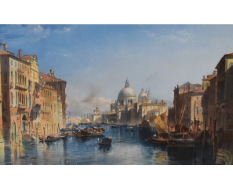 In the manner of Edward Angelo Goodall RWS (1819-1908, British), watercolour, The Grand Canal of Venice, unsigned, framed, mo