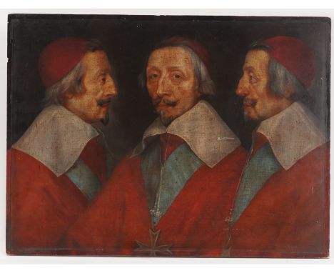 AFTER PHILIPPE DE CHAMPAIGNECardinal Richelieu from Three Angles
print laid on board
30.5 x 40.5cm
(unframed)