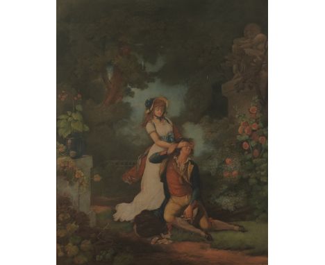 FRENCH SCHOOL (8)A Courting Couple
engraving
46 x 36cm
together with six other prints of figures, various sizes, and a portra