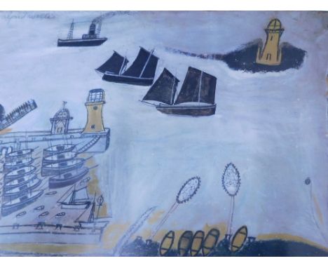 20thC Indian School. Procession, watercolour and wash, unsigned, 24cm x 32cm, various other drawings, prints, photographic pr