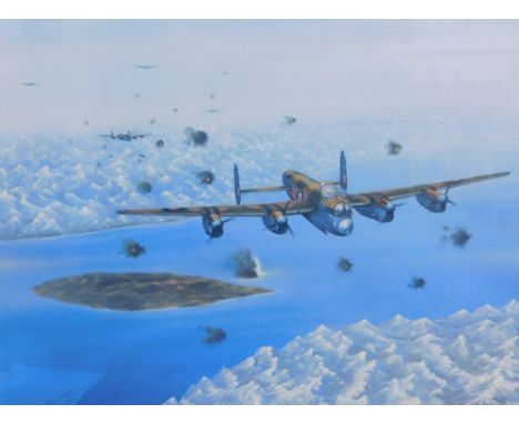 John Pettitt (20thC). The Death of the Dinosaur, artist signed limited edition print number 250/500, singed by Willie Tait, B