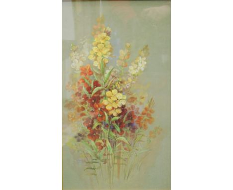 Walter Harold Austin (1891-1971). Summer flowers, watercolour, signed, 47cm x 28cm. Austin was a Royal Worcester porcelain ar