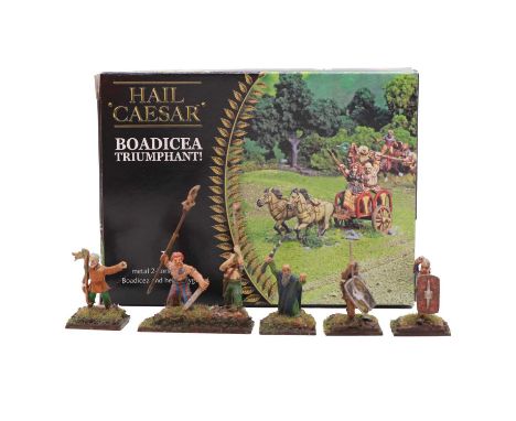 Wargaming: a collection of Warlord Games painted figures, featuring two armies - Hail Caesar series Romans, and Celtic Warrio
