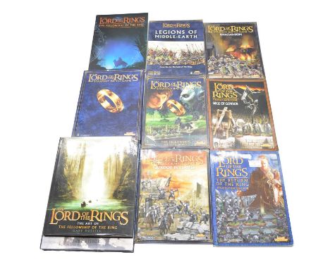 Games Workshop Lord of the Rings rulebooks, eight including 'Legions of Middle Earth' expansion; 'Khazad-Dum' sourcebook; 'Th