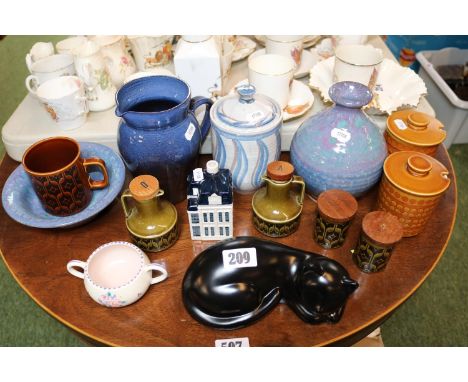 Collection of assorted Studio Pottery and ceramics to include Hornsea, Poole etc 