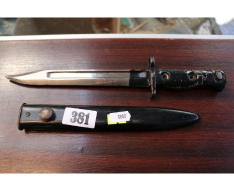 Short Military Bayonet in scabbard 