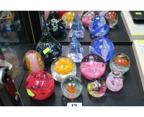 Collection of assorted Glass Paperweights to include Caithness, Kerry Glass etc (11) 