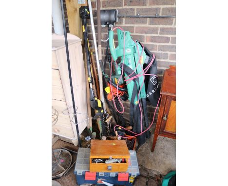 Collection of assorted  Garden tools and workshop tools 