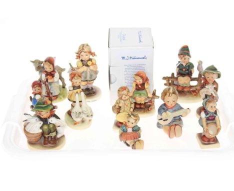 Collection of twelve Hummel figures