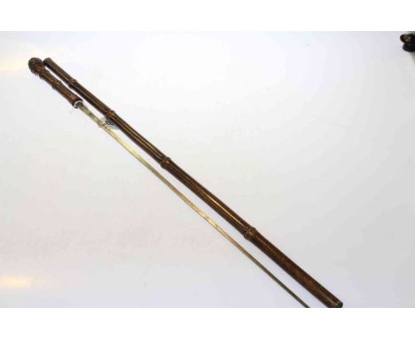 19th Century bamboo sword stick