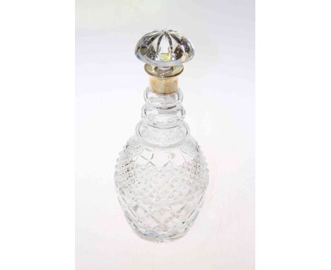 Silver collared decanter