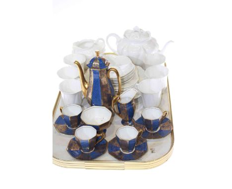 Twenty two piece Shelley tea service Rd272101 and eleven piece Royal Doulton coffee set H3868