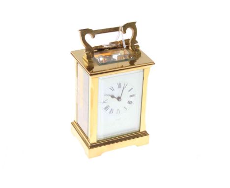 Fattorini brass carriage clock
