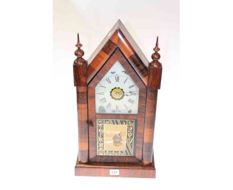American rosewood shelf clock