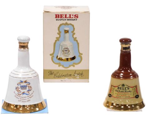 A Wade Bell's Scotch whisky decanter, To Commemorate the Birth of Prince William of Wales, 21st June 1982, 50cl, full, boxed,