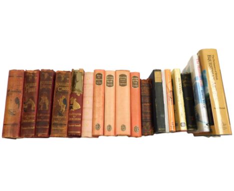 Hunting related books, including Mr Romford's Hounds, two copies, Mr Sponge's Sporting Tour, Handley Cross or Mr Jorrocks's H