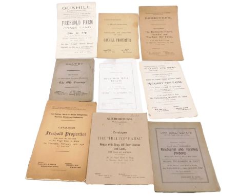 Dickinson &amp; Davy auction estate catalogues, early 20thC, comprising the Hilltop Farm at Alkborough, Barnetby the estate o