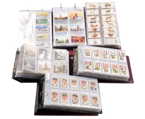 Cartophily Cigarette cards, John Player and Sons, in six albums, including Army Corps &amp; Divisional Signs 1914-1918, RAF B