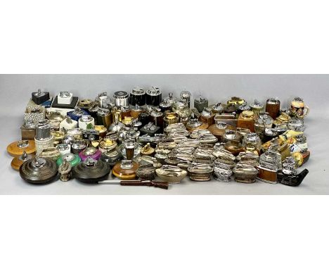 VINTAGE &amp; RETRO TABLE LIGHTERS - wood, glass, perspex, Bakelite and other materials