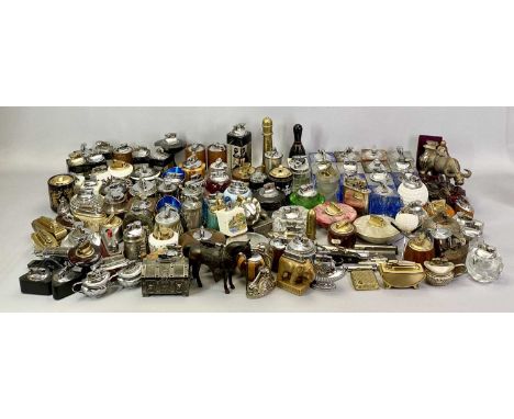 VINTAGE &amp; RETRO TABLE LIGHTERS - wood, glass, perspex, Bakelite and other materials