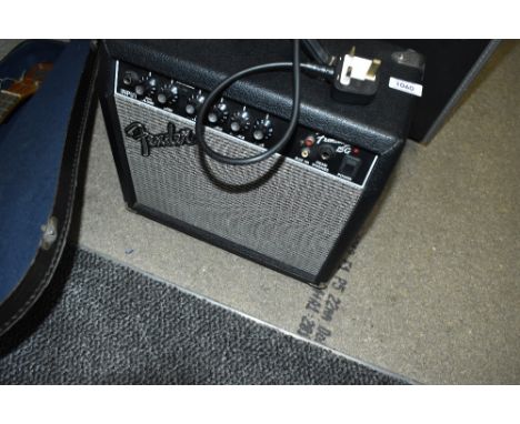 A Fender 15W practice amplifier