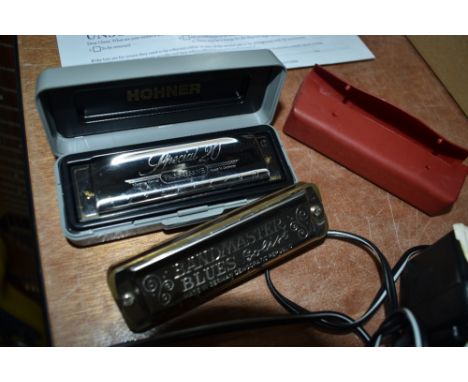 Two harmonicas, Hohner Special 20 (C Progressive) and Bandmaster Blues (C)