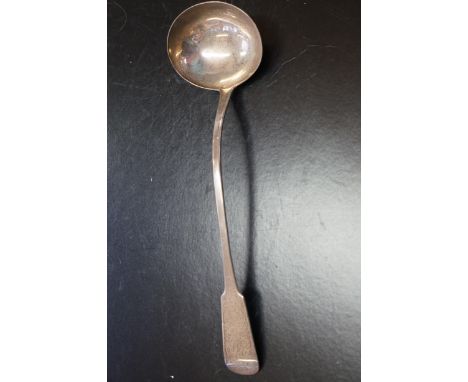 Edinburgh silver ladle c 1827 monarchs head Weight 244g Length 37 cm  
