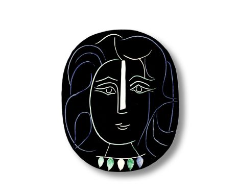 Pablo Picasso (1881-1973)Visage de Femme, 1953 stamped and marked Edition Picasso/Madoura Plein Feu/Edition Picasso Madoura (