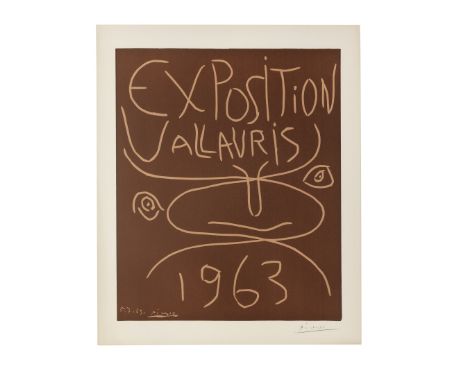 PABLO PICASSO (1881-1973)Exposition Vallauris 1963  signed in pencillinocut in colours, on Arches wove paper75 x 62.1cm (29 1