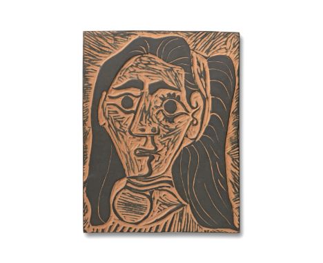 Pablo Picasso (1881-1973)Femme aux Cheveux Flous, 1964 stamped and numbered Madoura Plein Feu/ Empreinte Originale de Picasso