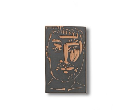 Pablo Picasso (1881-1973)Visage d'Homme, 1966  Stamped and numbered Madoura Plein Feu/Empreinte Originale de Picasso/J.149, 9