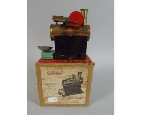 A Mamod Number One Stationary Engine Complete with Original Box. 