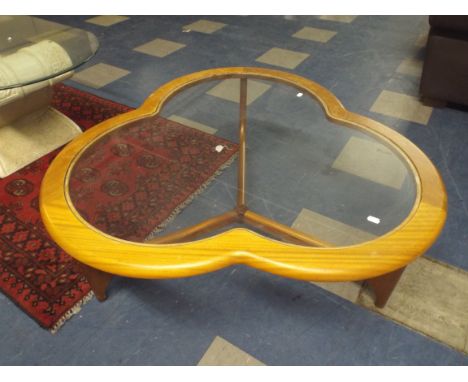 A Vintage Coffee Table of Trefoil Form on Three Legs.