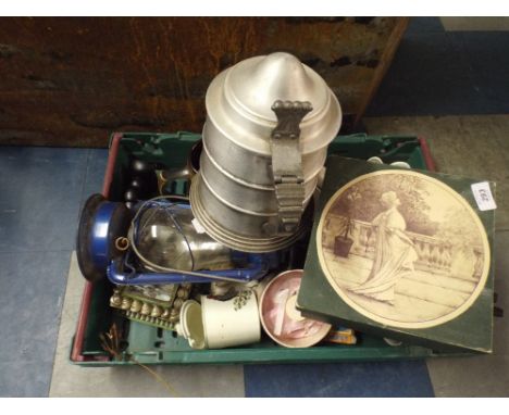 A Collection of Items to Include Oil Lamp China African Spear and Club Etc. 