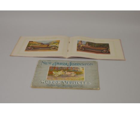 A 32 page Brochure for the Arrol-Johnston range from c1910 plus a brochure for the Manchester-built Duplex light car from 192