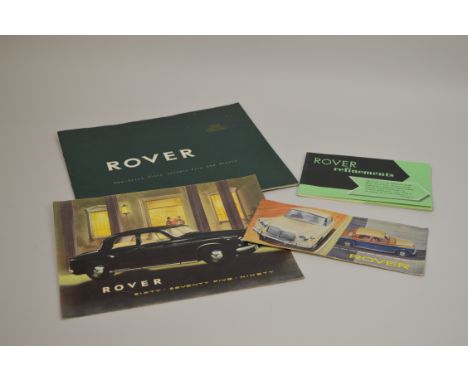 Two Rover Brochures for the Sixty, Seventy Five and Ninety models plus a leaflet and a book outlining Rover refinements.