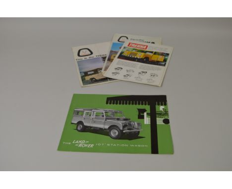 A leaflet for the 107  Land rover Stationwagen plus two brochures relating to the Skoda Trekka